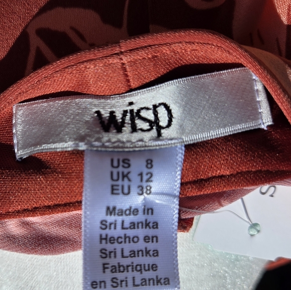 NWT Wisp Burnt Orange Sleeveless Maxi Dress - Picture 3 of 6